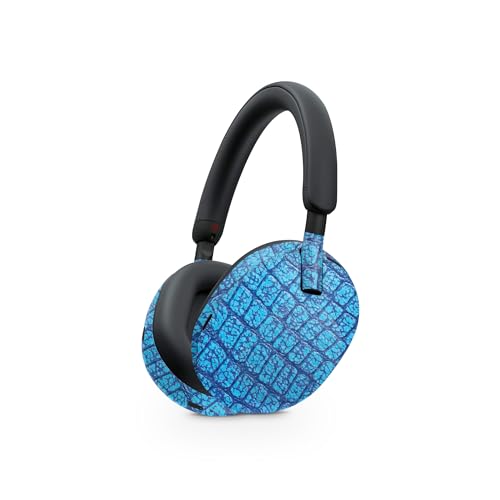 Image of MightySkins Carbon Fiber Skin Compatible with Sony WH-1000XM5 Headphones - Vibrant Gator | Protective, Durable Textured Carbon Fiber Finish | Easy to Apply