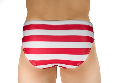 American Flag Men's Swimbrief - Men's Patriotic Swimbrief - USA Flag Bikini Brief - American Pride Swimwear4