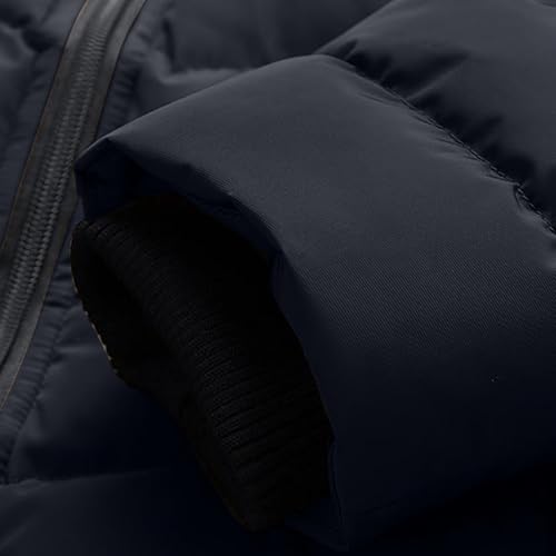 Generisch steppjacke damen leicht Winterjacke Lang Warm Daunenjacke Puffer Jacke Steppjacke mit Kapuze Gepolsterte Daunenmante Langärmelige Steppmantel Dicke Parka Thermal Mantel mantel damen