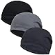 3er-Pack Fahrradmütze Unter Helm Baumwolle 52-76cm, Atmungsaktive Laufmütze, Optimale Feuchtigkeitsableitung, Winddichte Sportmütz, Winter Warme Dünne Mütze Geeignet zum Radfahren, Laufen und Joggen