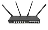 Producto original de marca. MikroTik RB4011iGS+5HacQ2HnD-IN 10x1000-T, 1xSFP+, Dual Band, RB4011IGS+5HACQ2HND-IN (10x1000-T, 1xSFP+, Dual Band 802.11ac Wi-Fi, Desktop Case)
