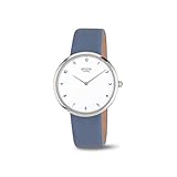 Boccia Damen Analoger Quarz Uhr mit Echtes Leder Armband 3309-07