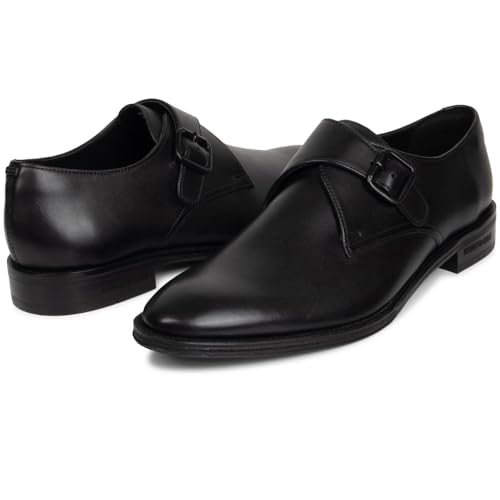 Kenneth Cole Men's Ny Tristian Monk Strap Dress Loafers Black 7