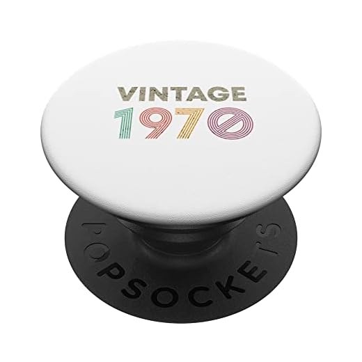 Cumpleaños 1970 PopSockets PopGrip Intercambiable