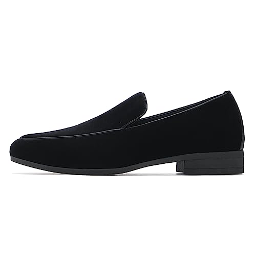Image of ALLY UNION MAKE FORCE Mens Loafers Dress Slip on Party Wedding Penny Smoking Shoes