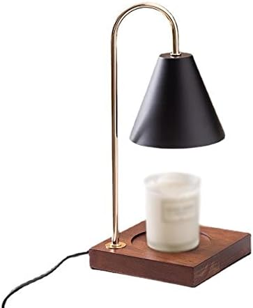Candle Warmer Lamp with A Jar Candle Melting Plate which Heating Aurora Candle of Wax Warmer for Scented Wax Fragrance Lamp Melter (Black)