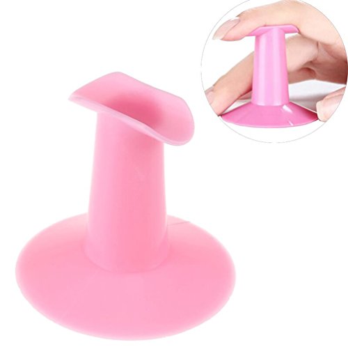Soporte para uñas acrílicas y kit de manicure rosa miniatura 4