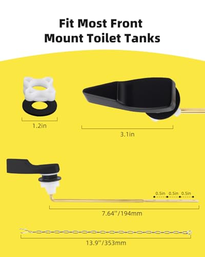 Hibbent Toilet Handle Replacement Compatible with American Standard Toilets - image 4