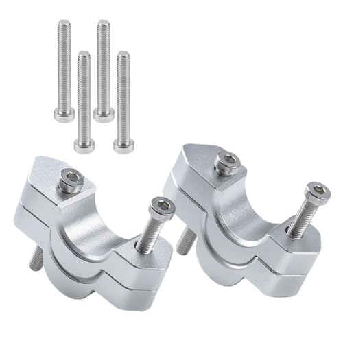 Rehausse guidon R1300GS argent : adaptateur ergonomique pour améliorer votre posture de conduite