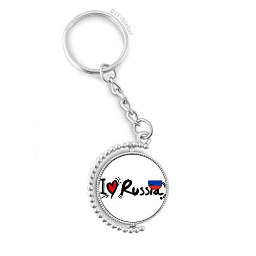 Porte-clé Russie rotatif multicolore pour retrouver vos clés de maison