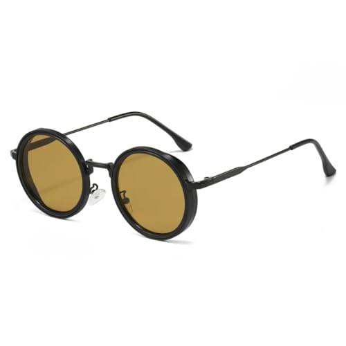Lunettes de soleil rétro tendance vintage avec verres ronds de protection UV400