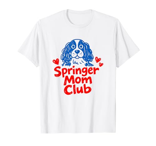 English Springer Spaniel Dog Mom Club T-Shirt