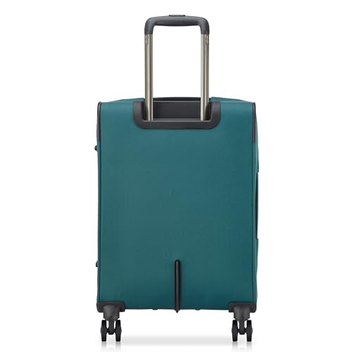 Image of DELSEY PARIS Sky Max 3.0 Carry-On 21 Inch, Lightweight Softside Expandable Luggage, Spinner Wheels, Soft Touch Handle, Teal Blue