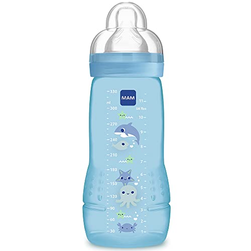 MAM Baby 1 Mamadeira Easy Active 330ml Com Formato Ergonômico e F...