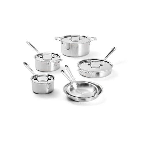 All-Clad D5® Stainless Steel 10-Piece Cooking Set...