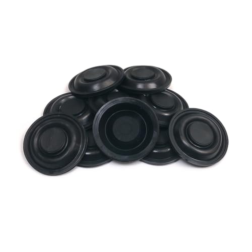 Arandelas de diafragma de válvula de bola negras de 32 mm – Sello de goma para cisternas de inodoro de agua fría (10)