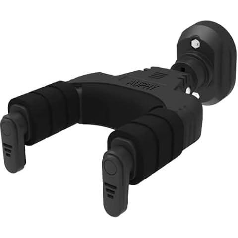 Guitar Wall Mount Hanger Hook with Automatic Lock for Electric Acoustic Guitars Bass,AUPHY Cover