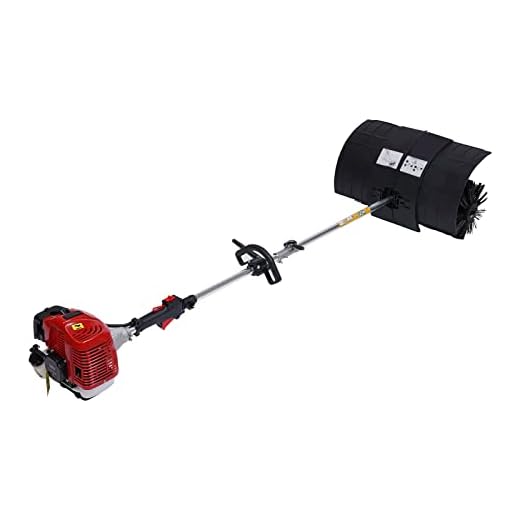 52cc Sopmaskin, bensin, snöskyffel, med motor, snöslunga motorborste, borste, 2-takts 2,3 hk, handdriven borstmaskin, 58 cm, rengöringsvals