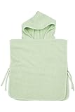Meyco Baby Badeponcho - Uni Soft Green - 1-3 Jahre - Einzelpackung