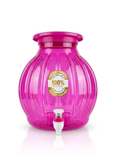 Image of 10 Litre Water Dispenser Jar with Tap | Food Grade Plastic | Leak Proof Spigot | BPA Free Storage Container for Home Kitchen Office