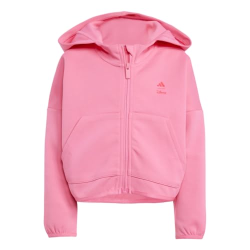 adidas Girls adidas x Disney Minnie Mouse Sportswear Track Top, Pink Fusion/Multicolor/Pure Ruby, XX-Small
