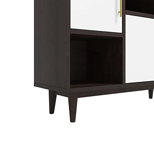 Modway Daxton Mid-Century Modern Display Stand In Cappuccino White #TOP5