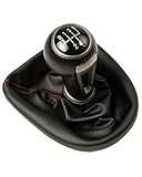 pomos palanca cambios Funda Protectora Para Pomo De Cambio De Marchas De 5 Y 6 Velocidades, Accesorio De Repuesto Para Coche Para Seat Leon II Toledo III Altea XL 2005-2012 Palanca de cambios(Case Onl