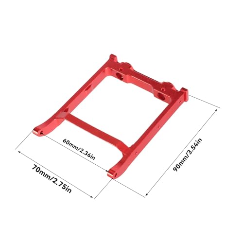 Pièces Métal MN86 Améliorations Modèles RC Support Fixation Pare-Chocs Avant Silver - 2