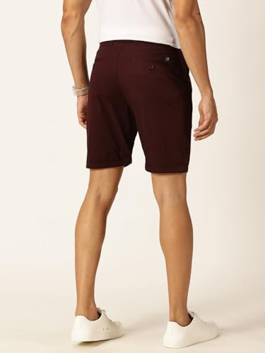 Image of Thomas Scott Men's | Solid | Mid Rise | Light Weight | 100% Cotton | Casual | Chino | Shorts for Men
