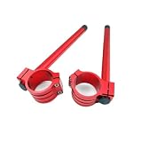 4 Color Motorcycle Racing Clip-ons Handle Bars 37mm Fit Compatible With SUZUKI GS500 HandleBars Pair 7/8' Motorbike(Style 2)