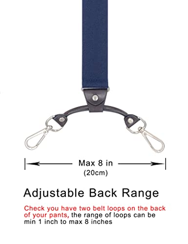 Image of Men's Suspenders with Swivel Hooks and Adjustable Braces, Suitable for Heavy Duty, Big and Tall