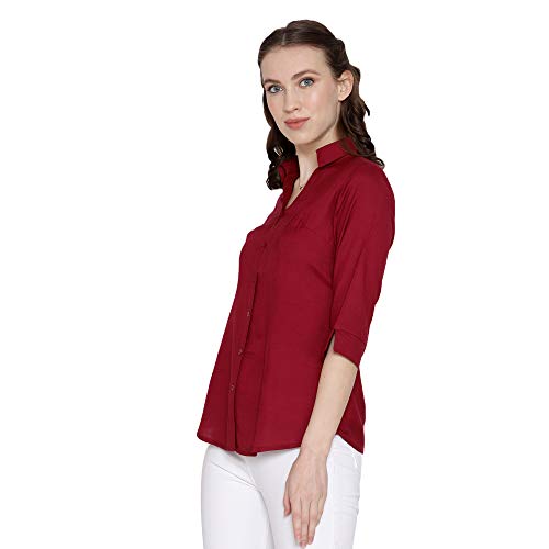 Image of Blue RoninWomen Stylish Western Official Formal Shirts for Women Regular fit Shirts for Women