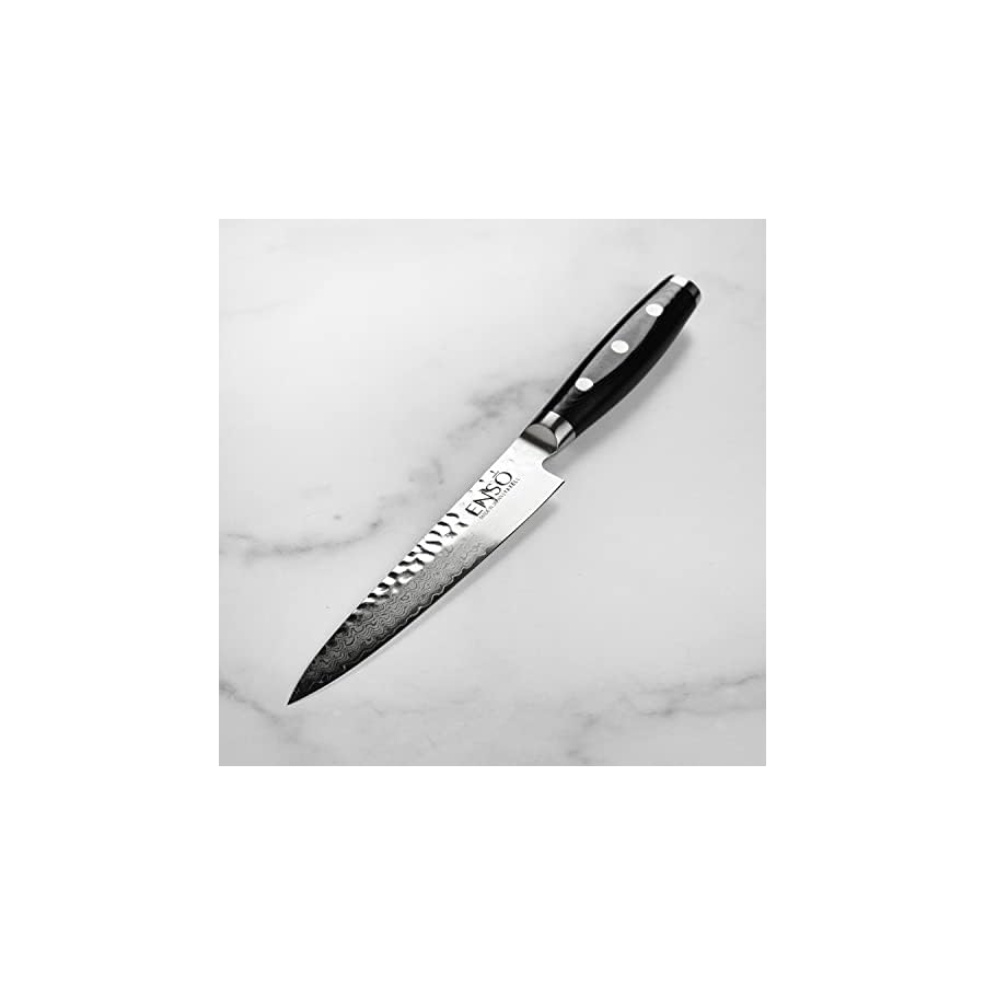 Enso-HD-Hammered-Damascus-6-inch-Utility-Knife Enso HD Hammered Damascus 6-inch Utility Knife