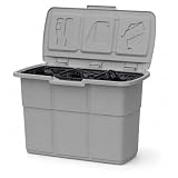 DEA HOME Ecopat Pattumiera per raccolta differenziata grigia 75x37x50h cm, 3 scomparti da ...