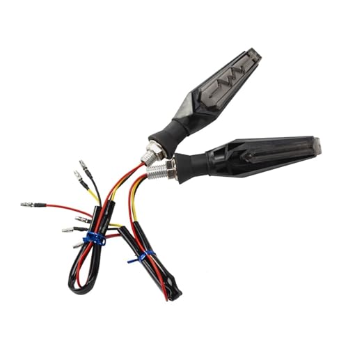 Indicateur de virage moto universel LED fumé 12V avec double face clignotant de direction