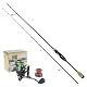 Zite Fishing UL Forellen Angelset | Ultra Light Solid Tip Rute 2 m 0,5-3g