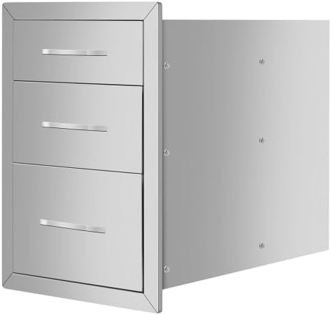 Lafati 18''*20.5''Double Drawer cabinets for Outdoor Kitchens or courtyards