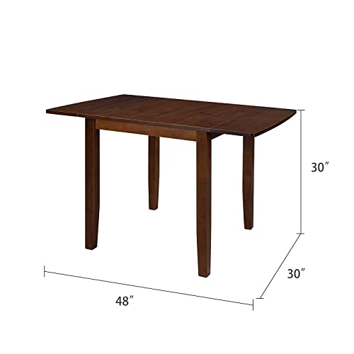 Drop Leaf Tables For Small Spaces,Drop Leaf Dining Table,Space Saving Dining Table,Solid Wood Folding Dining Table For Dining Room,Kitchen,Living Room #TOP2