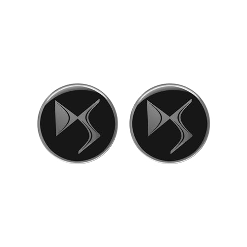 Confezione: 2 pezzi. DS Adesivo 3D Logo, Nero, Set di 2, 12 mm