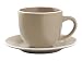 Produktbild H&H Cloe Set Kaffeetasse mit Teller, Gres, Beige, 100 ml, 4 Stück