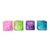 Scrunchems Glitter Sugar Cube, Sensory Fidget Toy, Squishy Stress Relief Cube with Sparkling Gel, Tactile Calming Companion, For Ages 3+ - Image 2