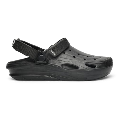 Image of YOHO Dual Hacker Clogs for Men & Boys | Waterproof Monsoon Footwear & Rainy Sandals | Adjustable Strap