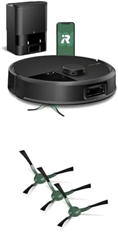 Bundle of iRobot Roomba Plus 504 Vac Robot Vacuum with AutoEmpty Dock - Amazon Exclusive + iRobot® Authentic Replacement Parts - Edge-Sweeping Brush 3-Pack
