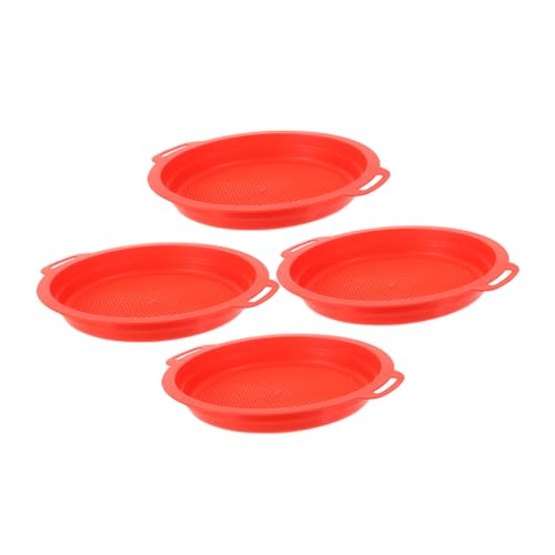 Abaodam 4PCS Sand Sifter Colorful Plastic Shell Sieve for Digging Sorting Exploring Beach Sandbox Tool for and Shell Collecting