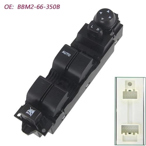 Commande lève-vitre Mazda 3 bouton fluide OEM BBM2-66-350B - 6