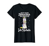 Damen Einhorn T-Shirt JGA Braut Junggesellenabschied Geschenk T-Shirt