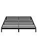 Lutown-Teen 5 Inch Low King Bed Frame with Rounded Corner Legs, 2000 LBS Heavy Duty Metal King Size Platform Bed Frame No Box Spring Needed, Noise Free, Easy Assembly, Black