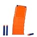 Worker Mod 12-Darts ABS Plastic Magazine Clip Replacement Quick Reload Clip for Nerf N-Strike Elite Toy Blasters (Orange)