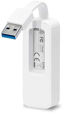 TP-Link Adaptador UE300 -USB 3.0 A Gigabit Ethernet 10/100/1000, PC o portátiles, blanco