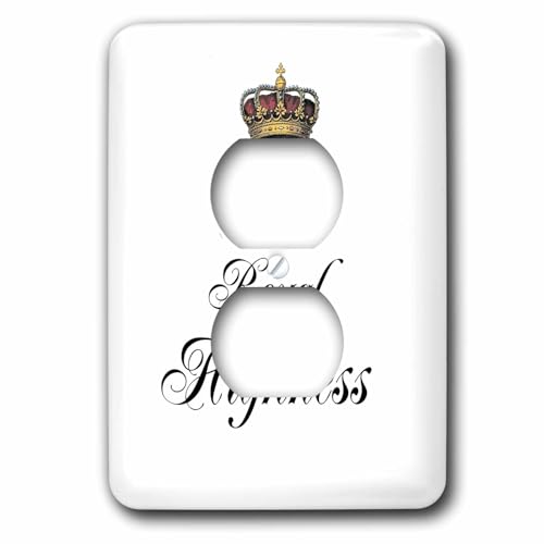 Double plaque de prise pour cacher un mur abîmé avec humour de princesse